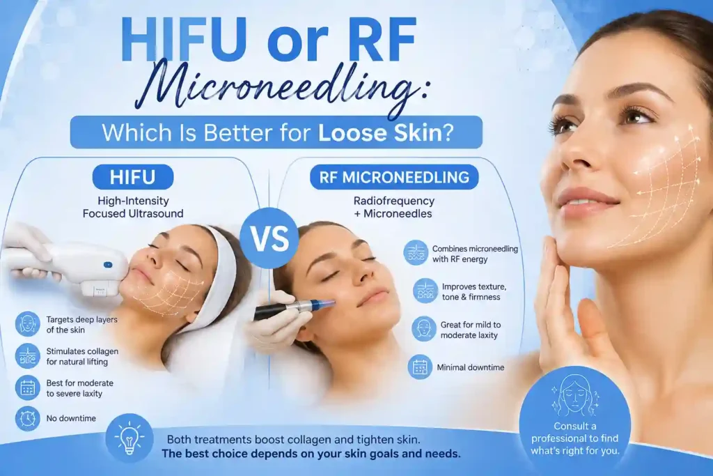 Lost the Weight but Not the Loose Skin? What You Should Know 2 HIFU or RF Microneedling: Which Is Better for Loose Skin Altrincham?
